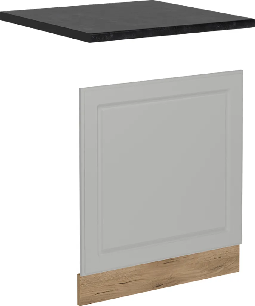 Façade cuisine 60cm Vicco R-Line Blanc campagne finition Anthracite