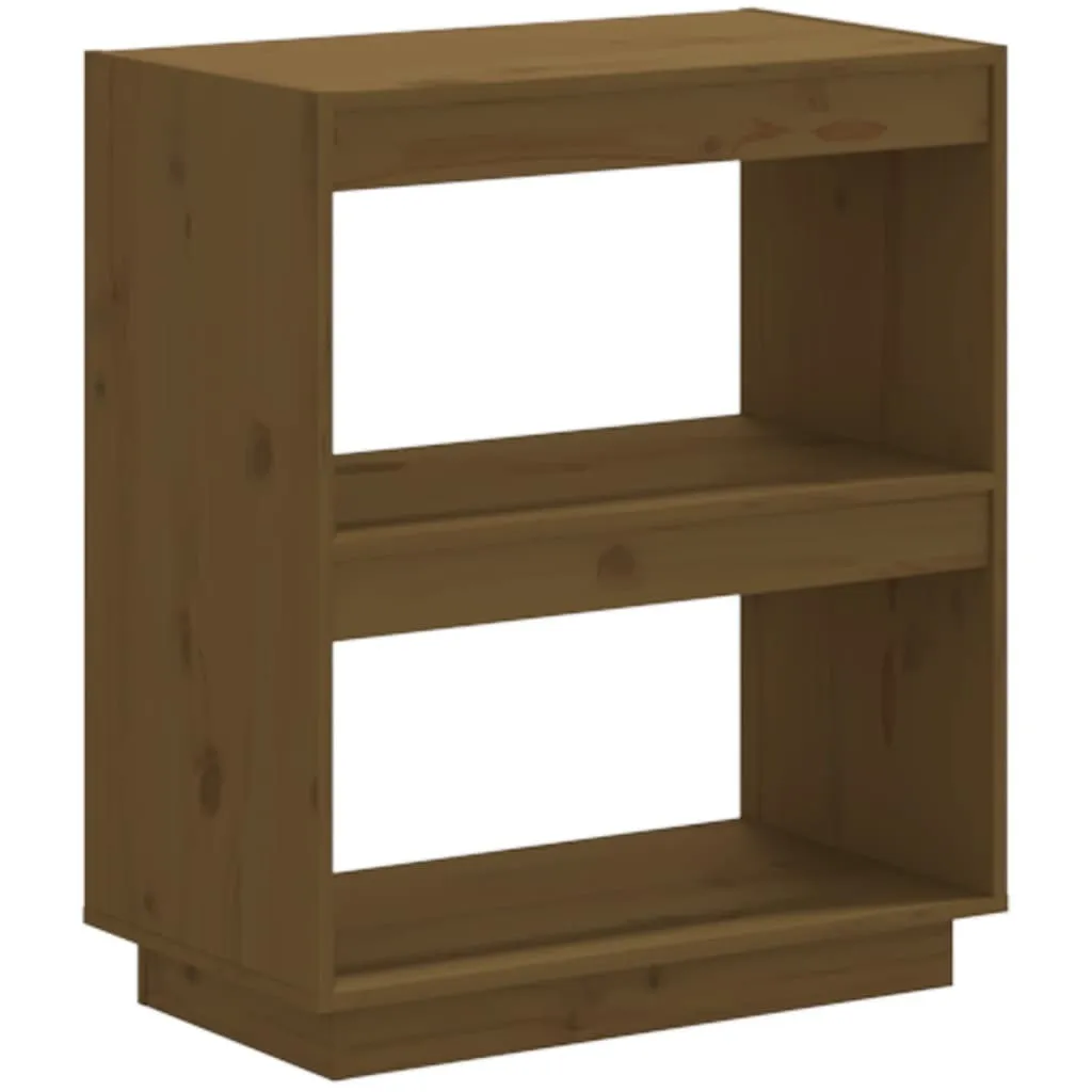 Libreria in Pino Massiccio Marrone Miele 60x35x71 cm | Legno Vero