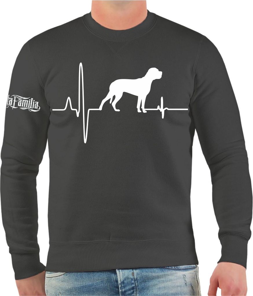 Herren Sweatshirt Cane Corso Herzschlag