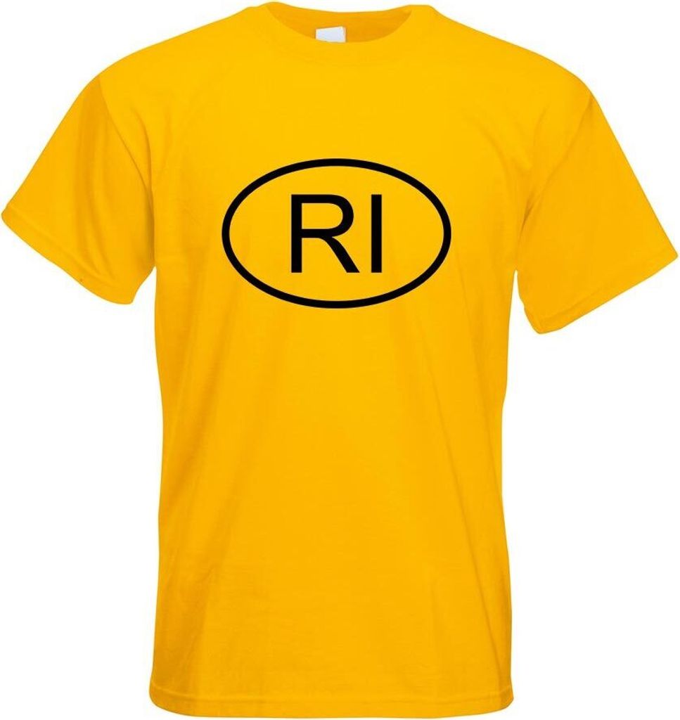 Kiwistar - T-Shirt - gelb - Indonesien RI Motiv Bedruckt Funshirt Design Print - mit Motiv Bedruckt - Funshirt Design - Sport - Freizeit - Herren -...