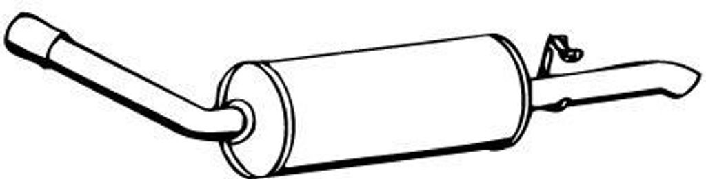 VEGAZ FS-531 Endschalldämpfer für FORD SCORPIO I (GAE, GGE) Auspuff