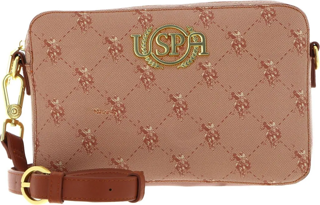 Sac Hampton U.S. POLO ASSN. marron clair avec bandoulière ajustable