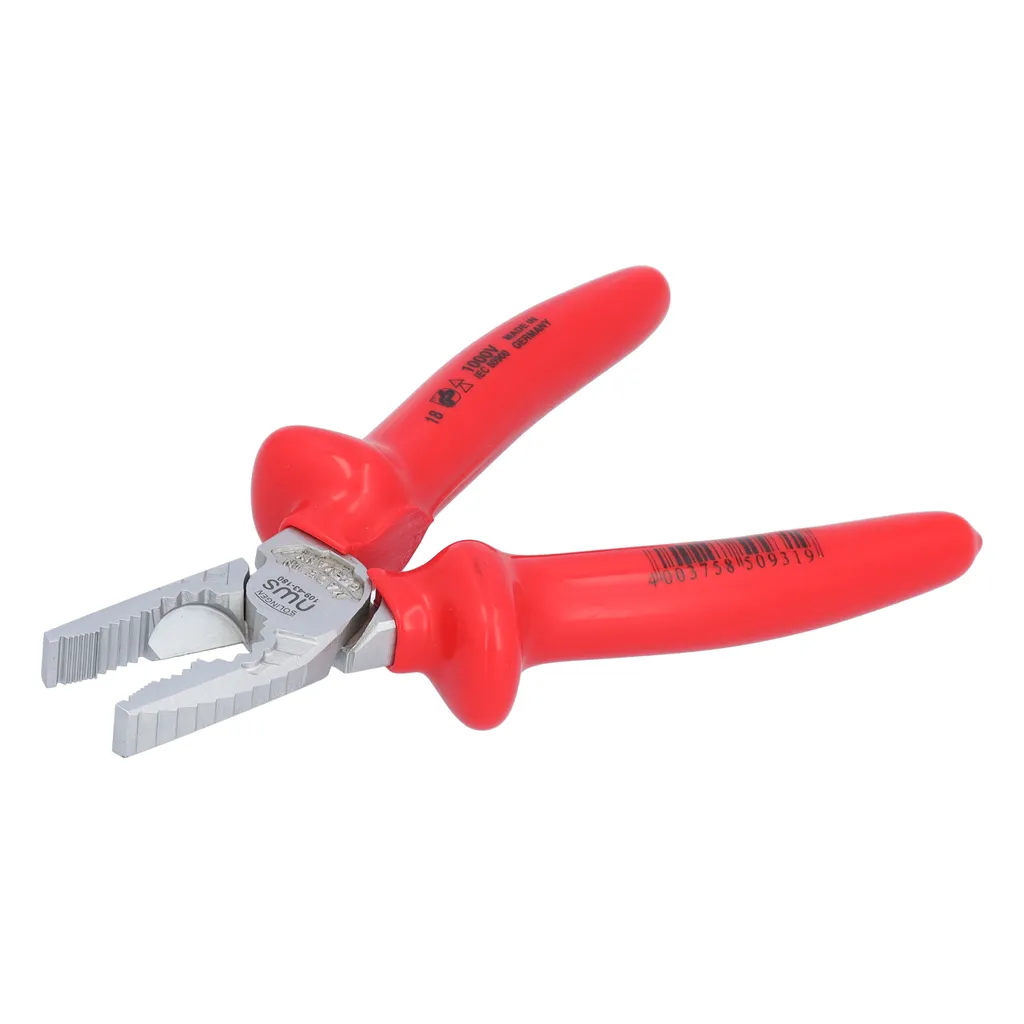 NWS CombiMax 1000V pinze combinate di potenza | 180mm | stile americano | per tenere, afferrare, piegare e tagliare il lavoro | con portachiodi e portafili