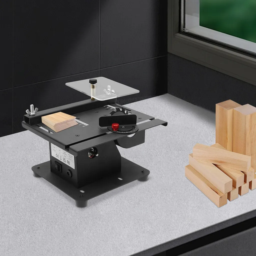Mini scie de table 350W avec vitesse réglable pour modélisme précis