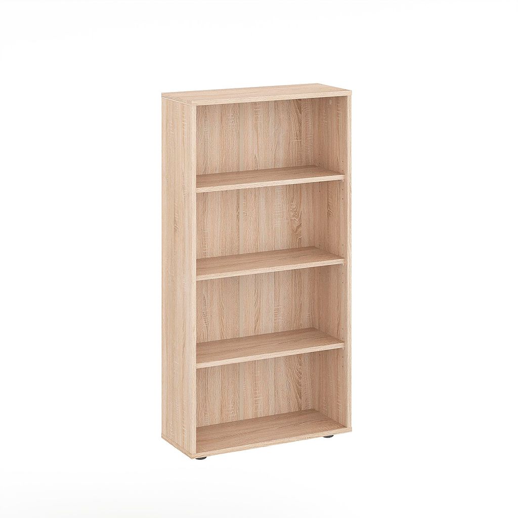 KOMTO Bücherregal  60 cm breit, Sonoma, Bücherregal mit 4 Produktbild 