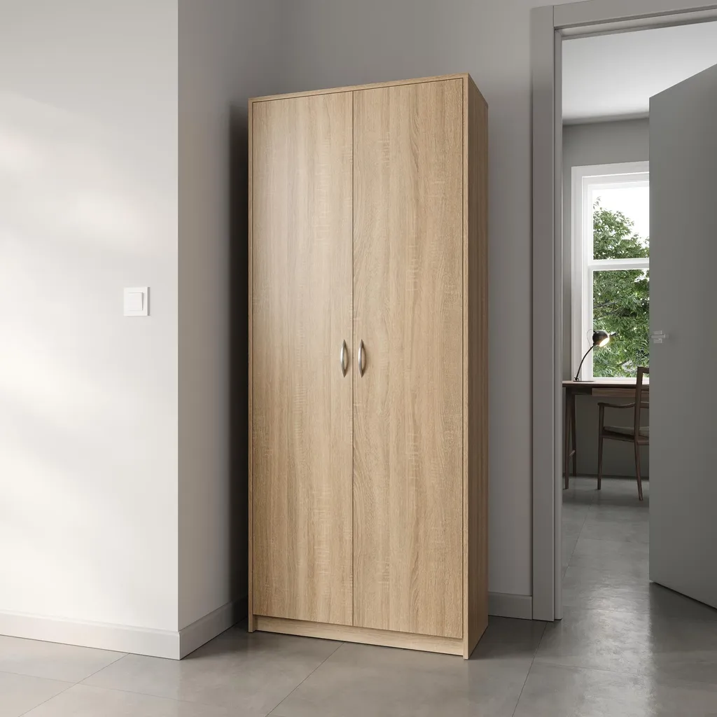 Armoire de bureau pour dossiers 5 compartiments meuble de rangement mat - 8