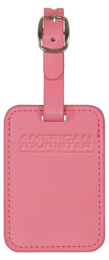 American Tourister Anhänger Reisezubehör Luggage Tag 2x Pink Glitch