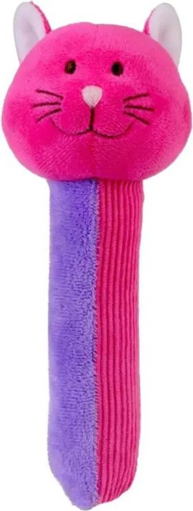 Hochet bébé en forme de chat, jouet d'éveil souple et peluche douce