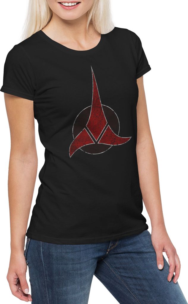Urban Backwoods Warbird Star Symbol, Damen T-Shirt, Farbe: Schwarz, Größe: 3XL