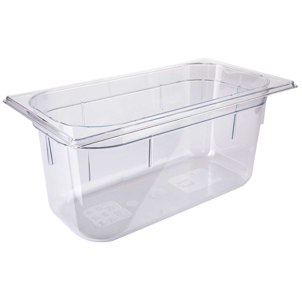 METRO Professional GN Container | Polycarbonat | 150 mm Höhe | Größe 1/3 | Gastronorm Behälter | transparent | spülmaschinenfest | mikrowellen...