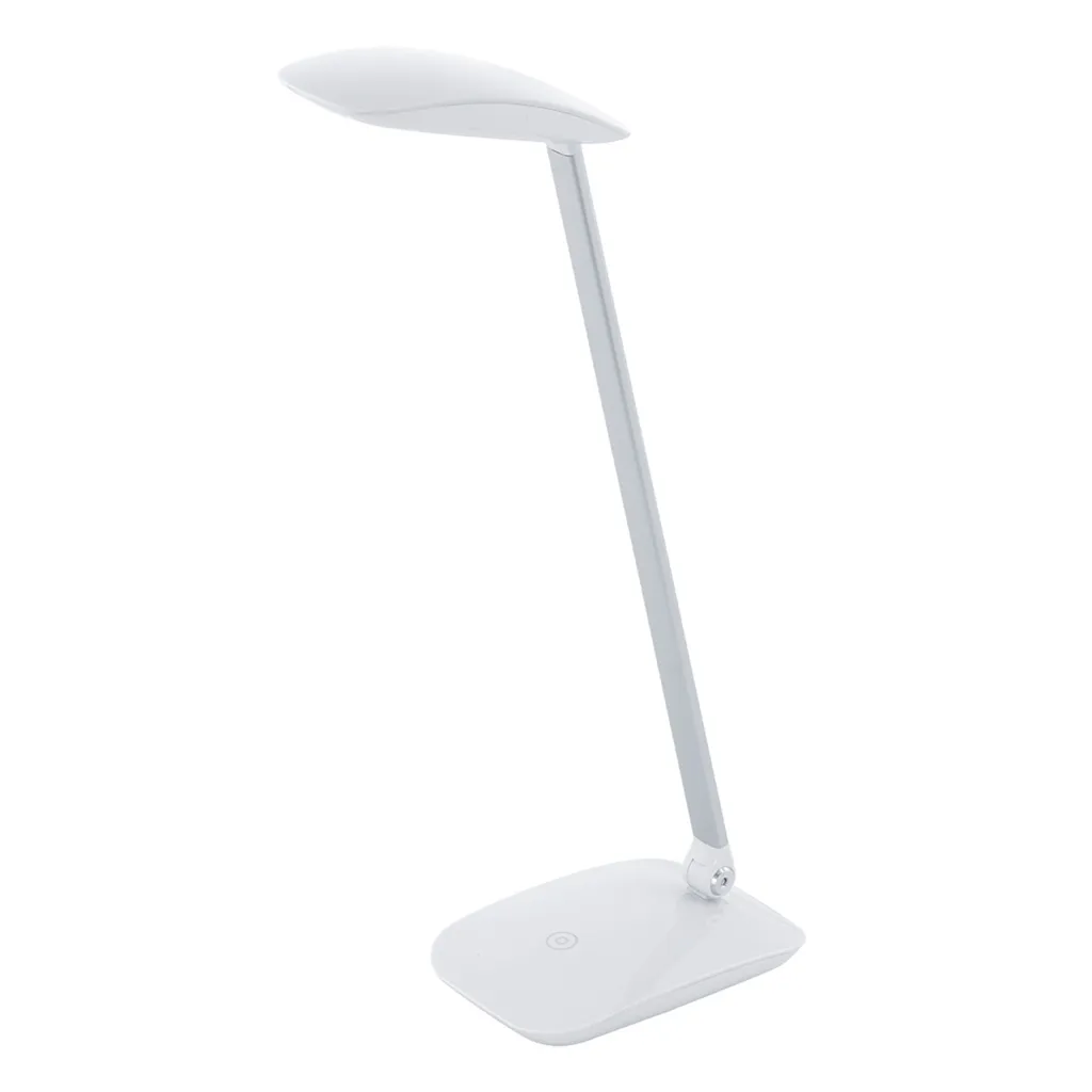 Lampada da Tavolo LED Eglo Cajero 95695 Bianco Design Moderno Dimmer