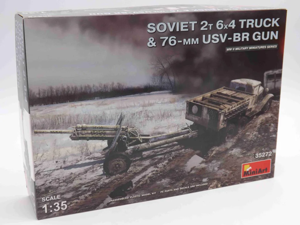 Créez votre scène de guerre : Camion Soviétique 6x4 et Canon USV-BR 1:35