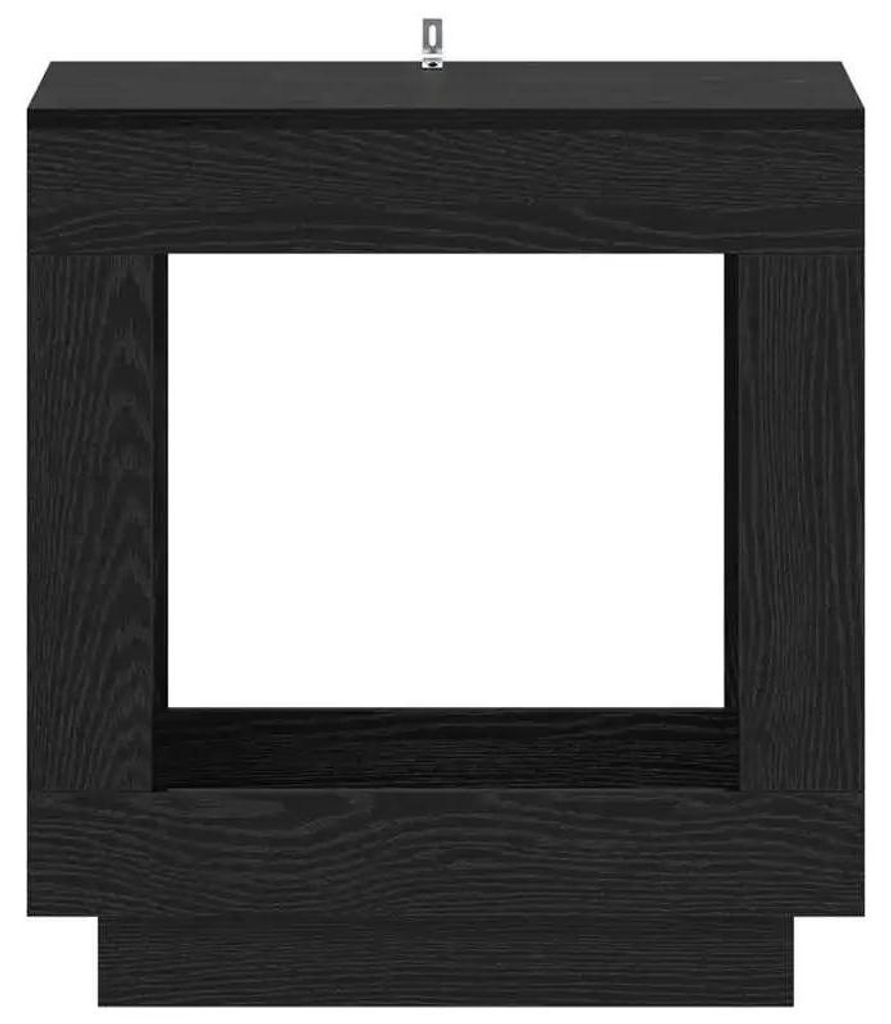 Beistelltisch - Couchtisch - 60x40x65 cm - Holzwerkstoff - Mehrzweck - Stauraum - Schwarz