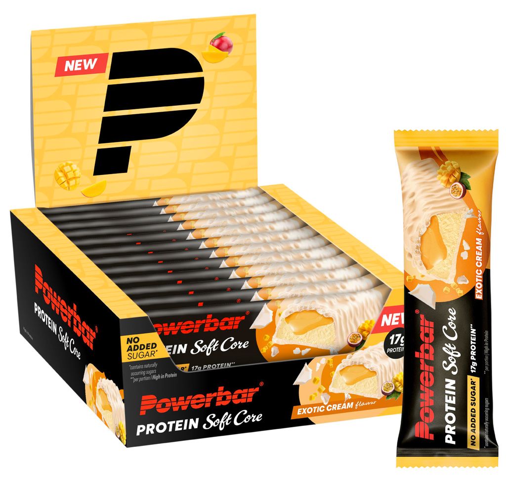 POWERBAR Soft Core Exotic Cream 12x48g High Protein Low Sugar Riegel