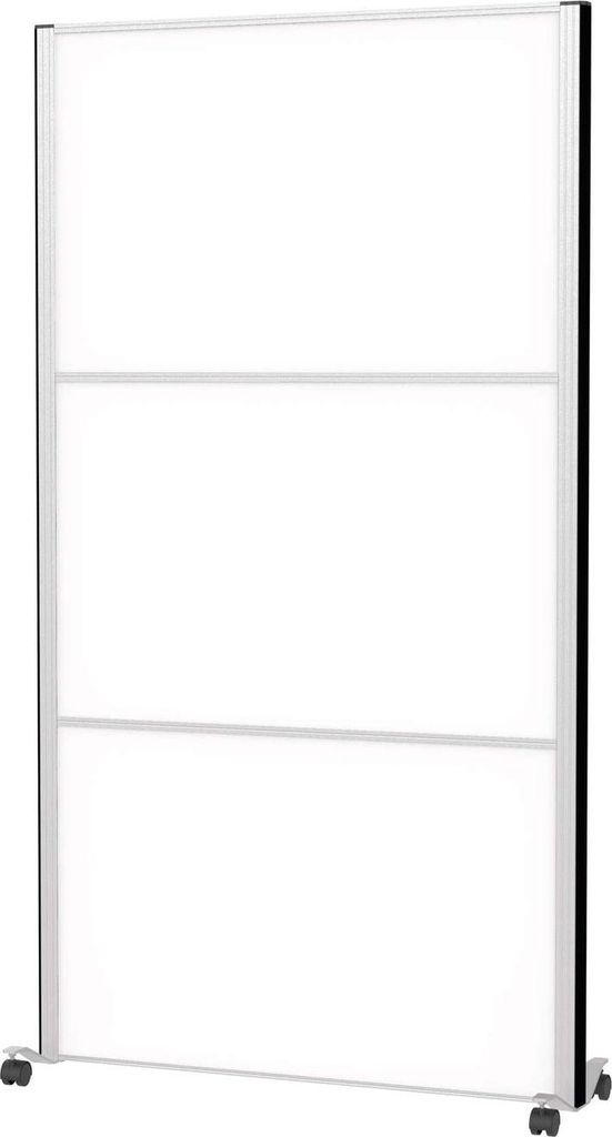 MAUL Stellwand MAULconnecto 3 x Whiteboard Rollen 100 x 35 x 182 cm silber