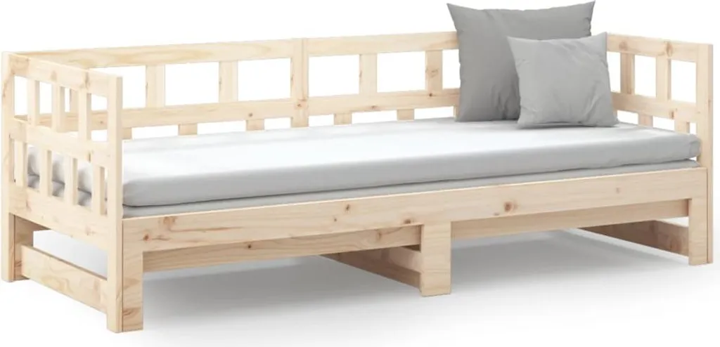 Lit de jour extensible en pin massif : la solution pour petits espaces