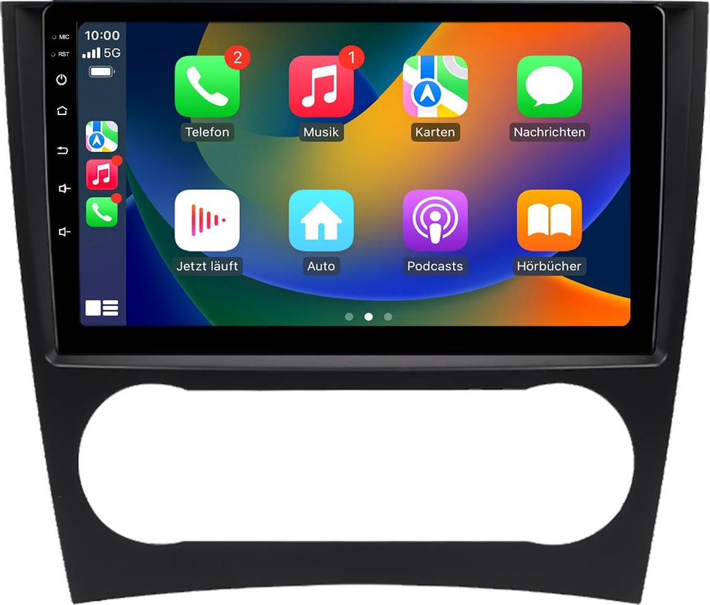 Android Autoradio 9 Zoll 4+64GB für Mercedes C-Klasse W203 Facelift (2004–2007) mit CarPlay & Android Auto Navigation & Bluetooth