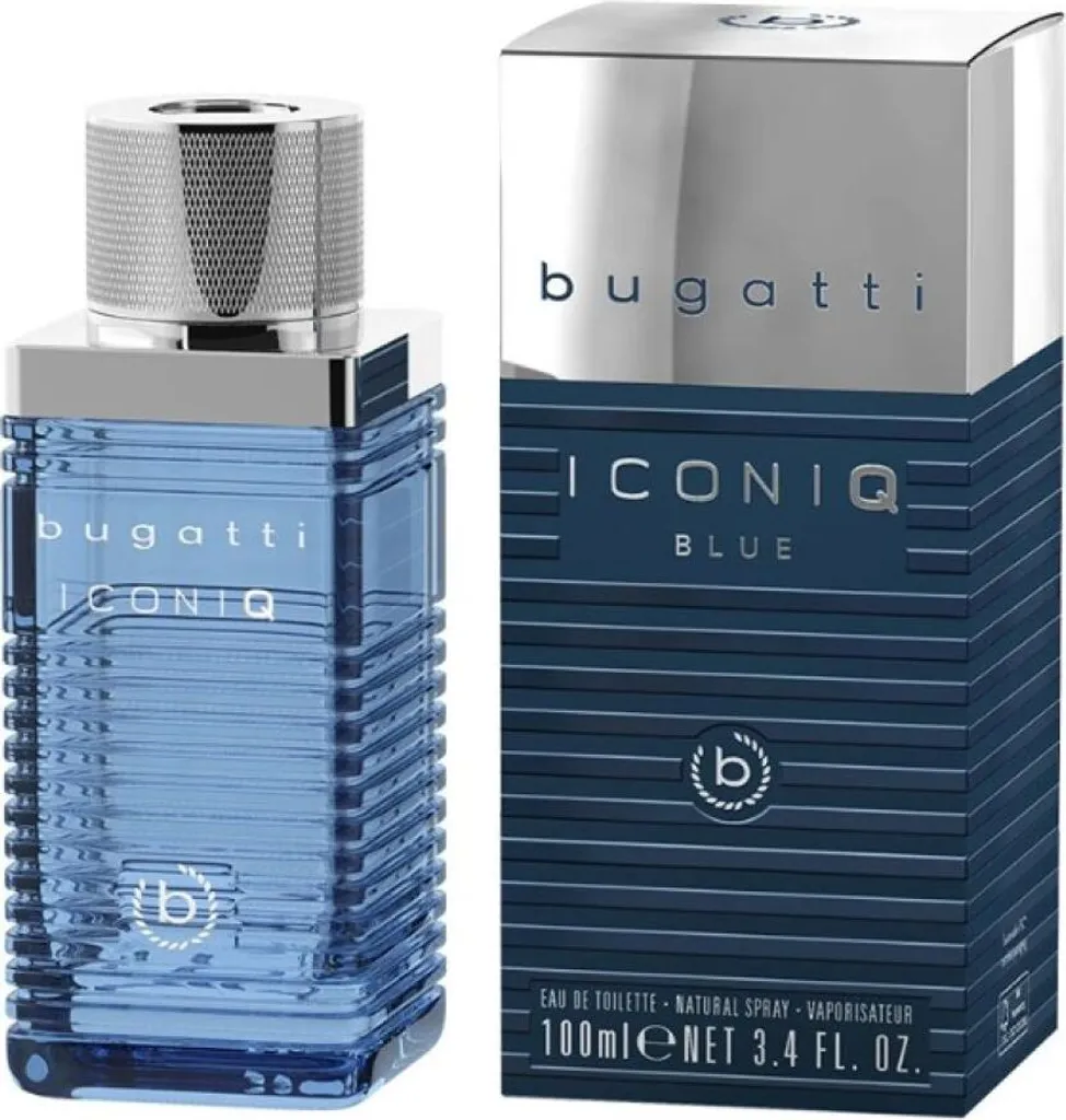 Parfum Homme Bugatti Iconiq Blue 100ml Eau de Parfum Intense et Ambrée