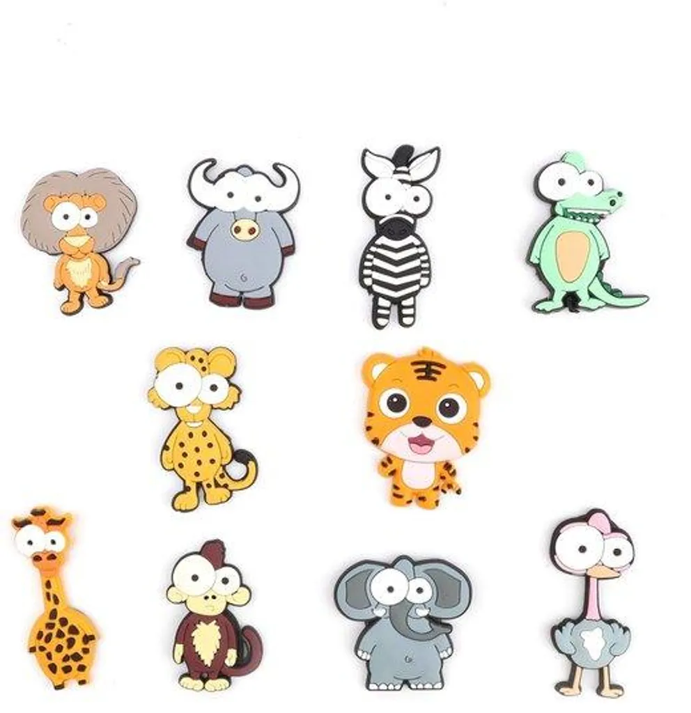 Aimants de Maternelle 3D Résine Dessins Animés - Lot de 10 Magnets