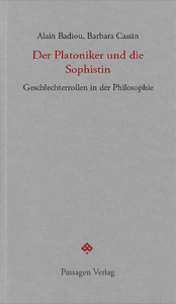 Livre Der Platoniker und die Sophistin - Essai philosophique broché