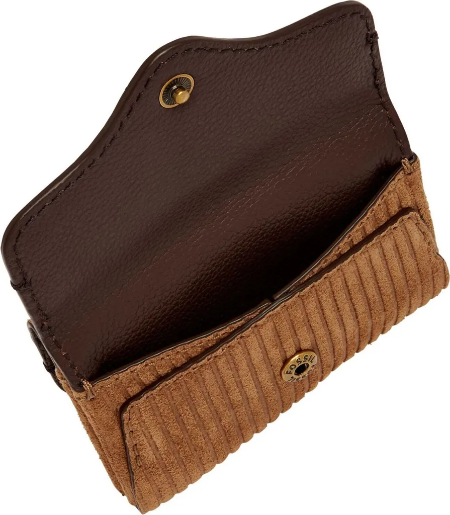 Étui de Cartes Fossil Heritage Multi Brown : Cuir Véritable et Design Fin