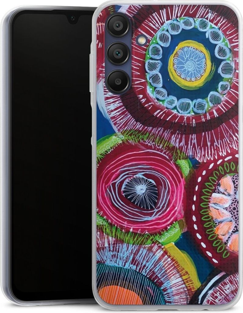 DeinDesign Slim Hülle für Samsung Galaxy A15 Silikon Case Ultra Dünn Handyhülle Farbe Malerei bunt