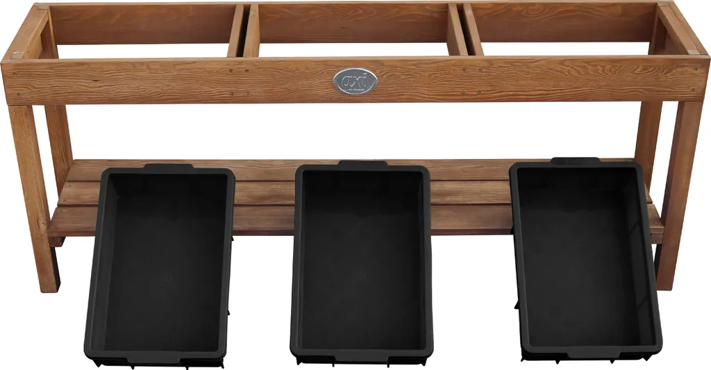 Table sable et eau en bois 124 cm AXI avec étagère de rangement bas