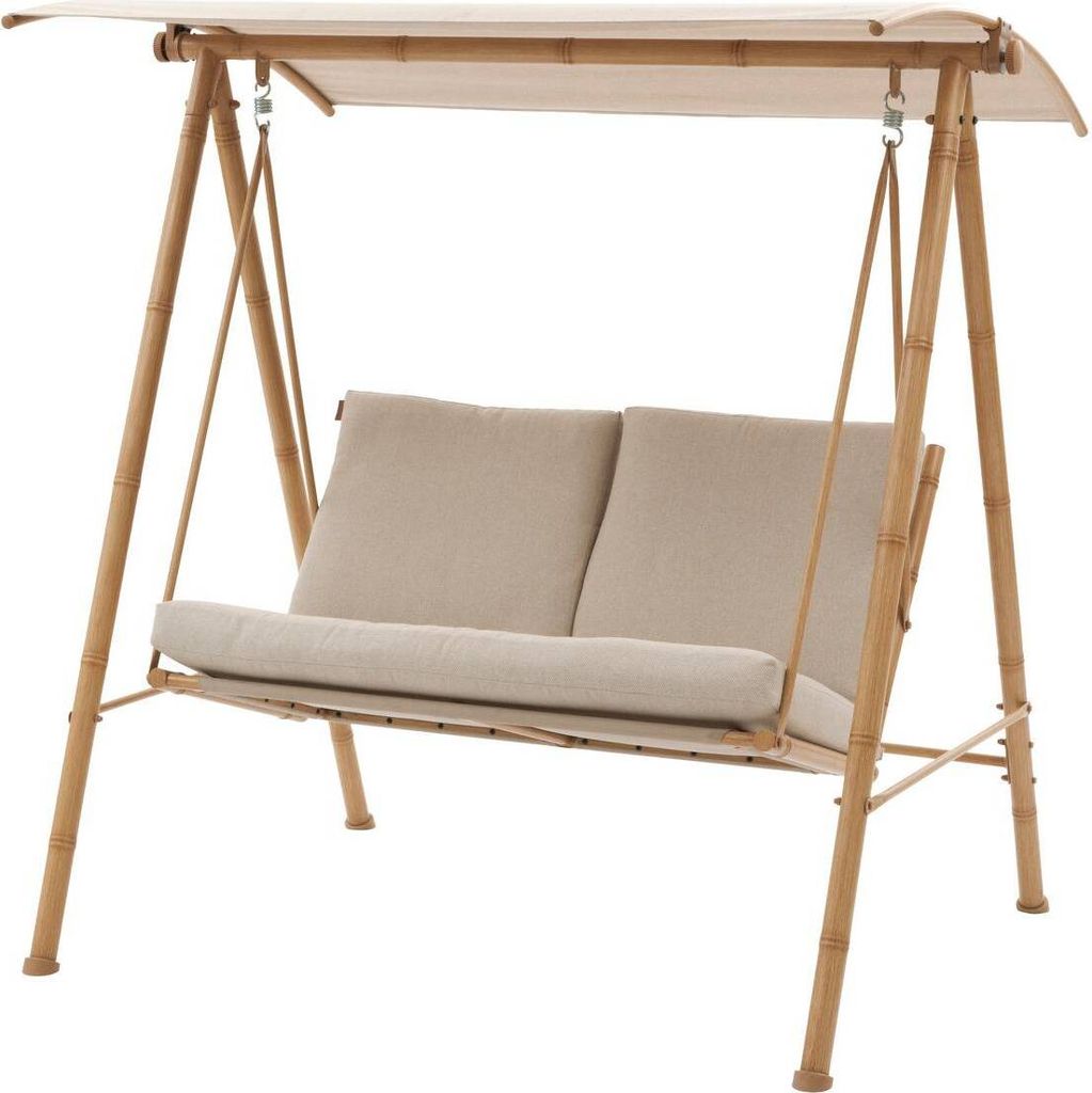 Hespéride - Gartenschaukel "baroe" beige 170 x 129 x 213cm Produktbild 