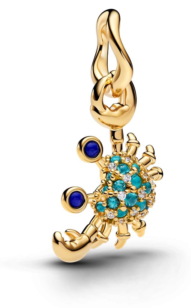 PANDORA MOMENTS Charms – krab, pozłacany 764684C01 Zdjęcie produktu 