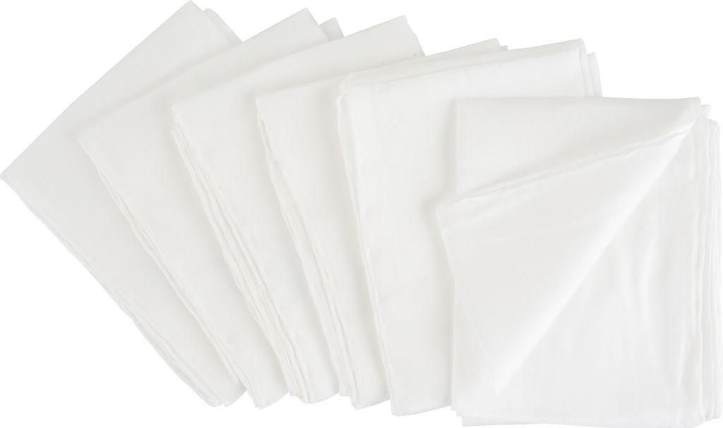 VBS Seidenschals Pongé 05 Set 6 Stück 140x45 cm Ideal zum Bemalen