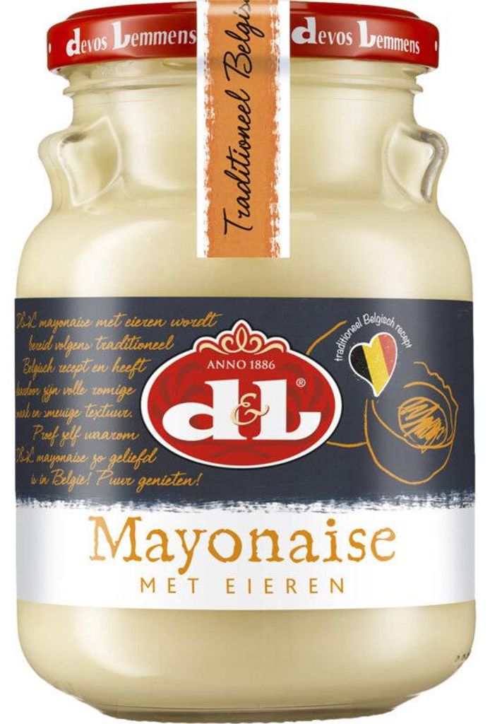 Devos Lemmens Mayonesa con Huevos 350 g – Cremosa y Imagen del producto 