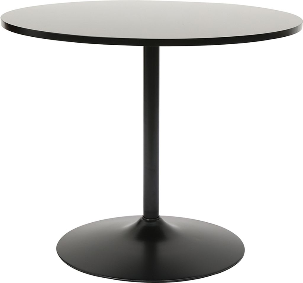 Miliboo - Design-Esstisch rund Schwarz D90 CALISTA