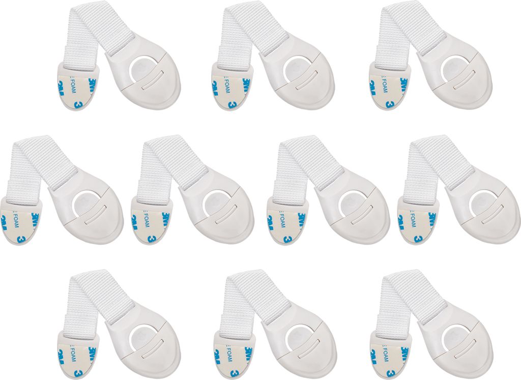 Detský zásuvkový zámok Set 10 kusov Detská skrinka Silná Obrázok produktu 