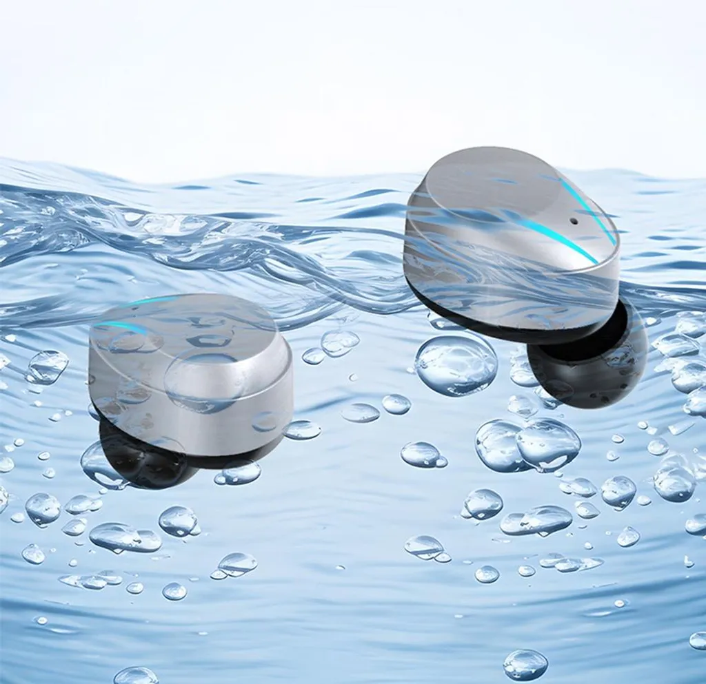 INF Wireless Earbuds Bluetooth 5.4 Argento - Eleganti e Potenti - 4