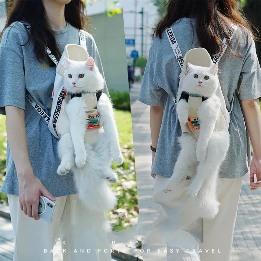 INF Sac à Dos de Transport pour Animaux M - Portable et Aéré Léger - 4