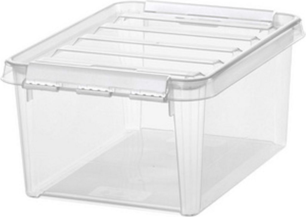 SmartStore Aufbewahrungsbox CLASSIC 10 8 Liter transparent / weiß