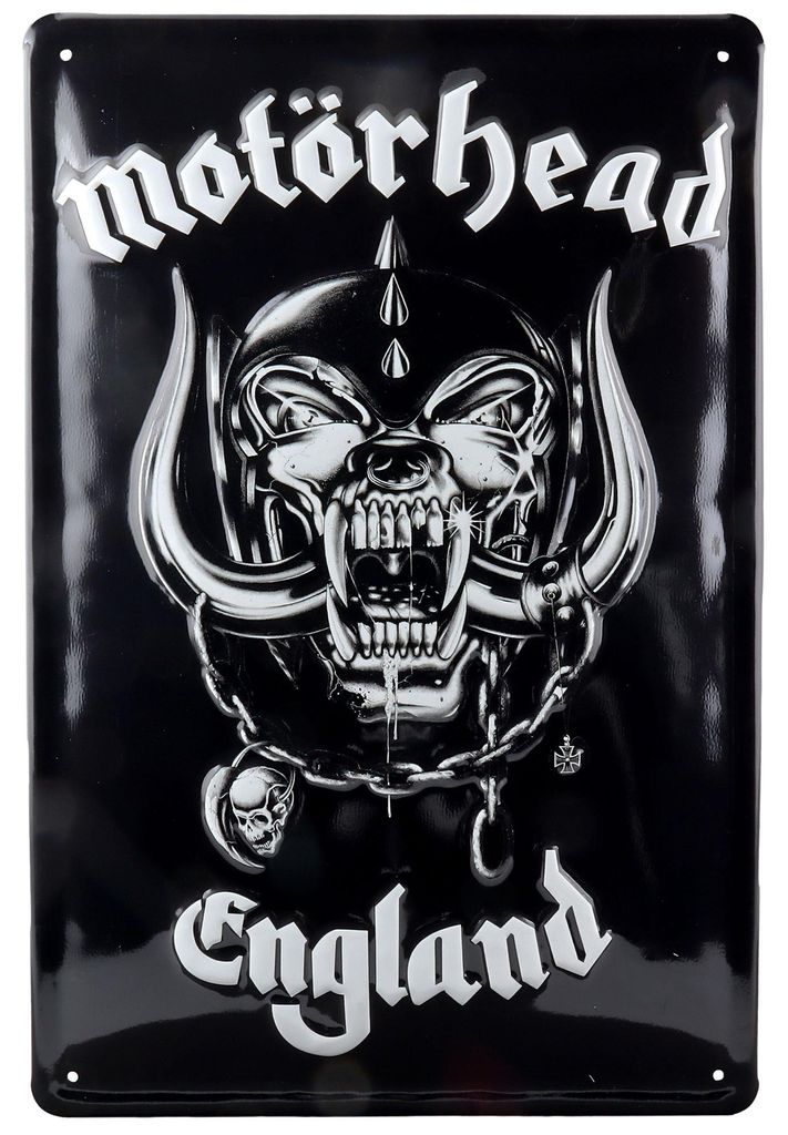 Geprägtes Blechschild Motörhead 20x30cm Nostalgie Blech Produktbild 