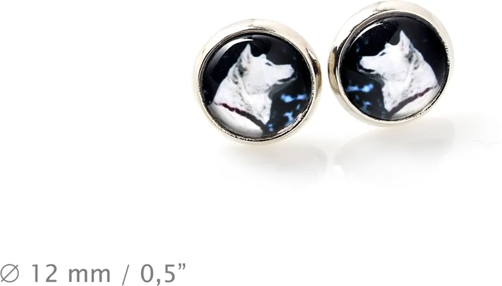 Akita Inu Parure Bijoux Art-Dog Collier Boucles et Bracelet en Coffret