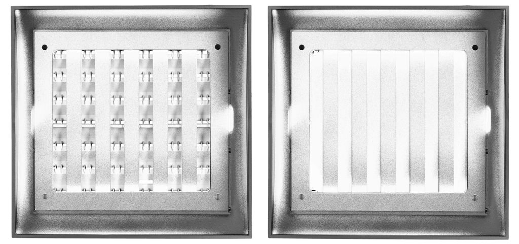 Ante Per Cucina Griglia Di Ventilazione Antracite 150x150 Mm Con Flangia Da 100 Mm - Moderna, Con Otturatore Regolabile Paravento Esterno - Foto 10