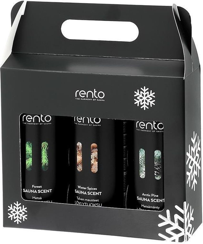 Rento Sauna Duft Geschenkbox 3 x 400 ml,  Wintergewürze, Obrázok produktu 