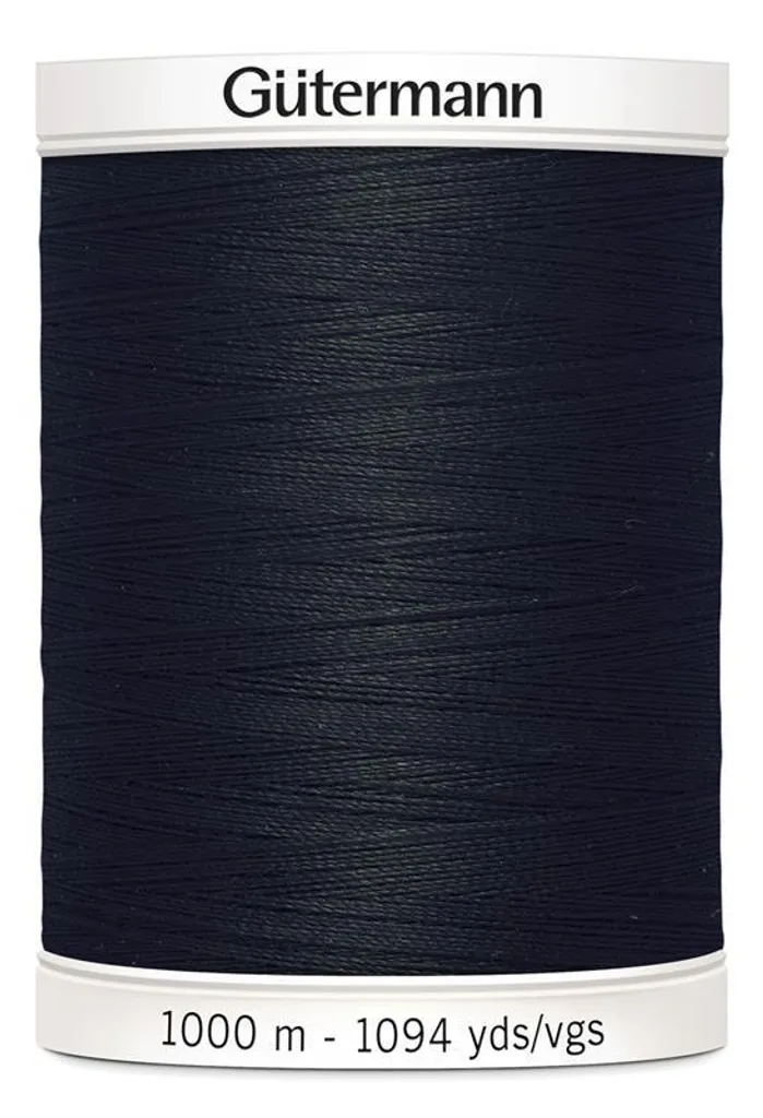 Fil à coudre Gütermann 1000 m noir en polyester universel