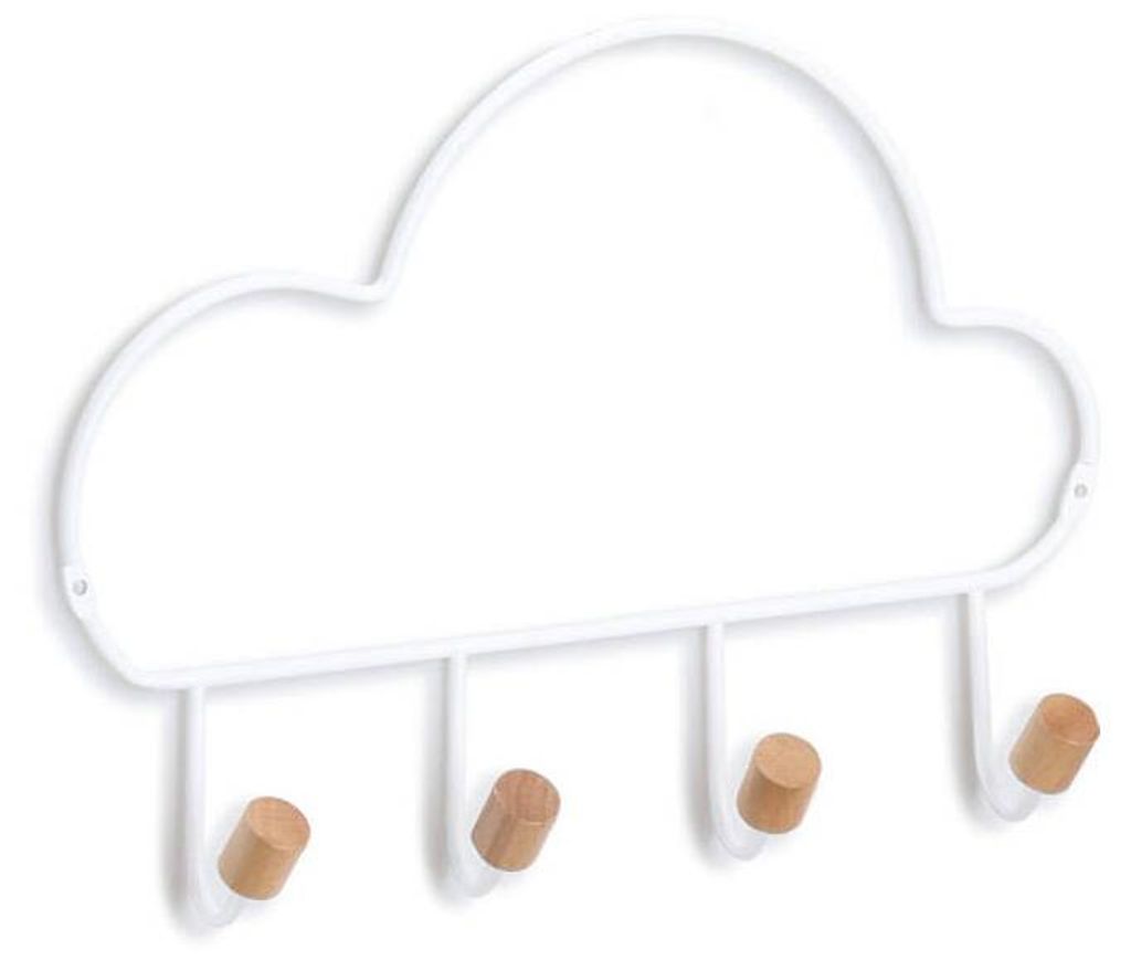 Wolkenförmiger Wandhaken, Metall Produktbild 