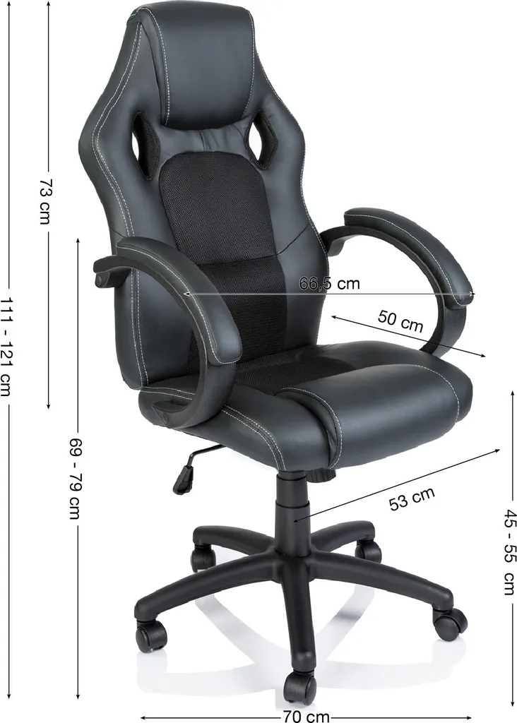 TRESKO Sedia Racing Ufficio Nera: Ergonomia e Comfort Direzionale