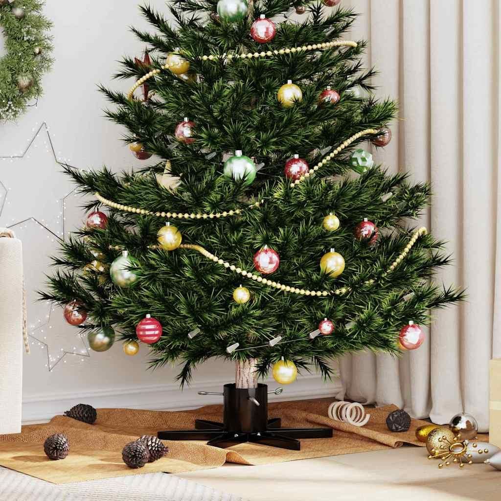 Eleganter Weihnachtsbaumständer 1.73 Schwarz 50 x 50 x 15,5 cm Stahl GermanyMöbel 57259 - Christbaumständer
