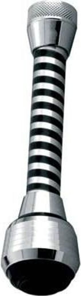 Langer Durchflussregler für Küchenarmaturen, 2F, Schwarz-Chrom