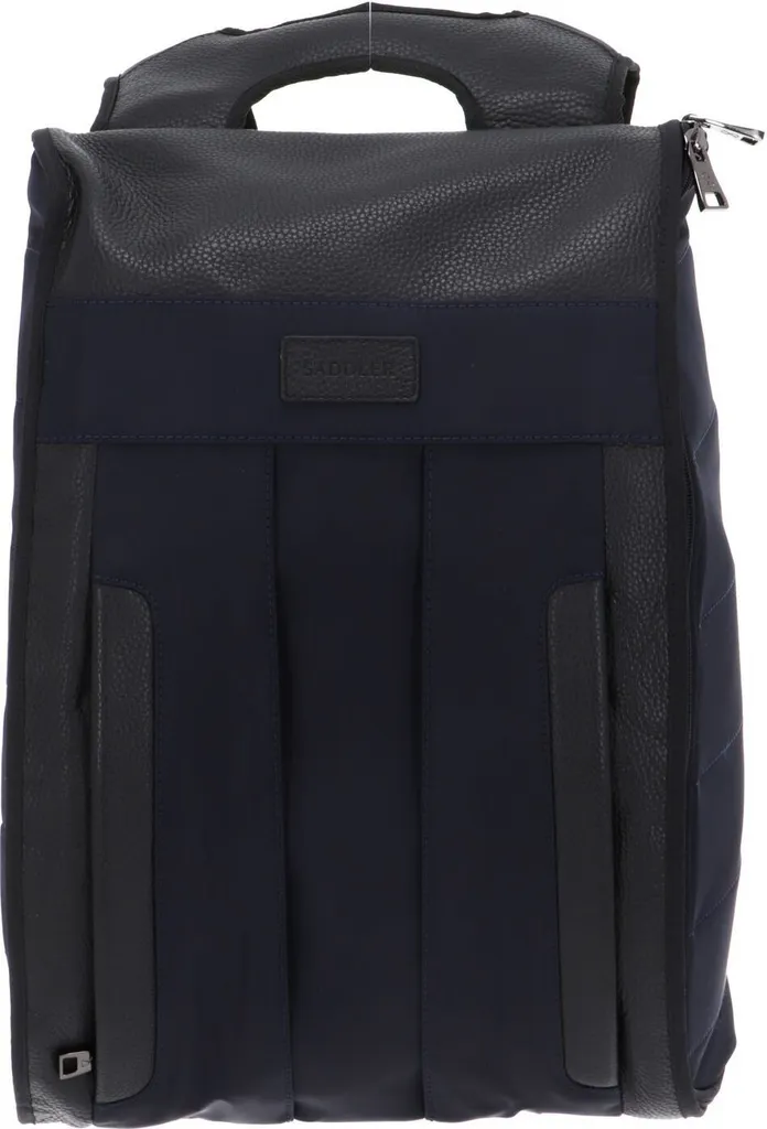 Zaino in Pelle SADDLER Tokyo - Robusto Zaino Navy Black Multicolore