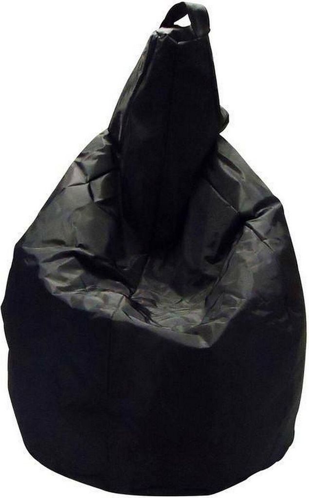 Einfarbiger Sitzsack, schwarze Farbe, Maße 80 x 120 x 80 cm