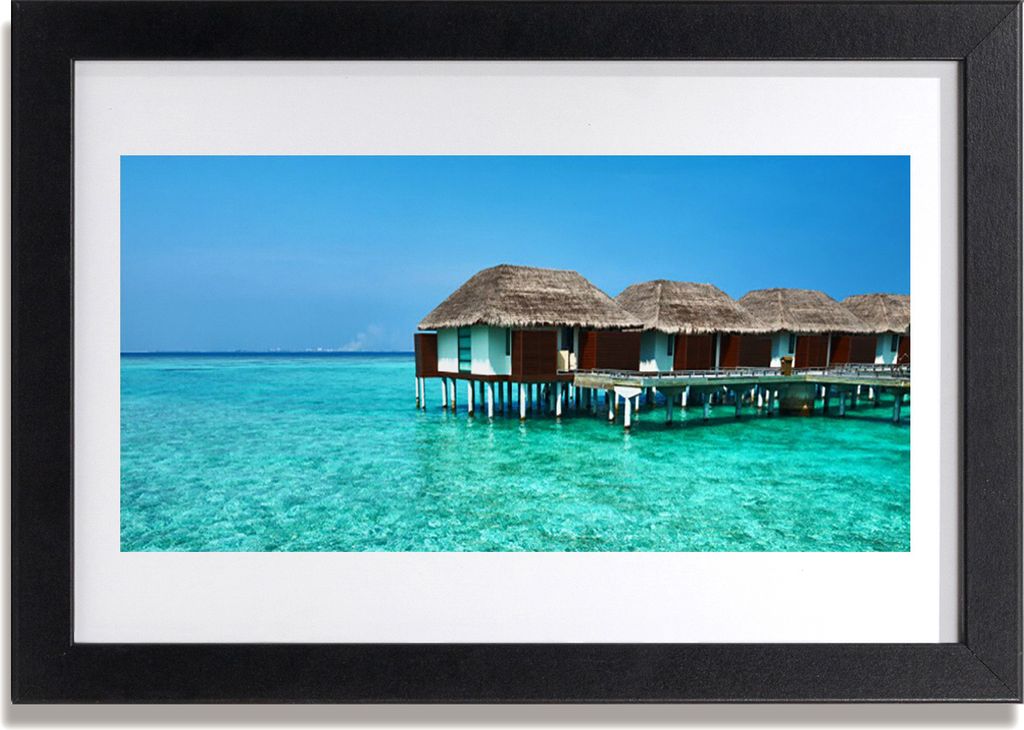 Bild 30x20 MDF-Rahmen Wandkunst Architektur Meerwasser