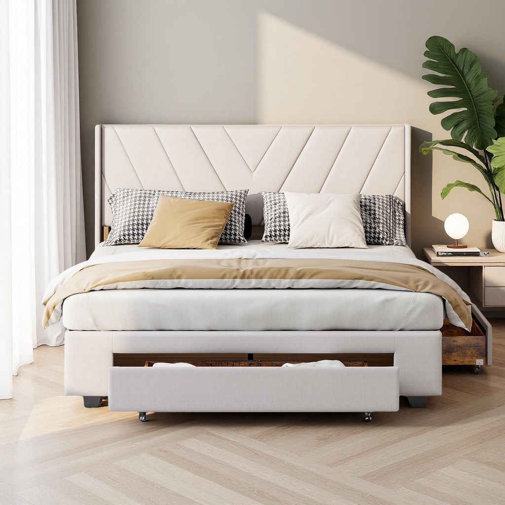 Letto matrimoniale ProximaX 160x200 cm, letto imbottito con Immagine del prodotto 