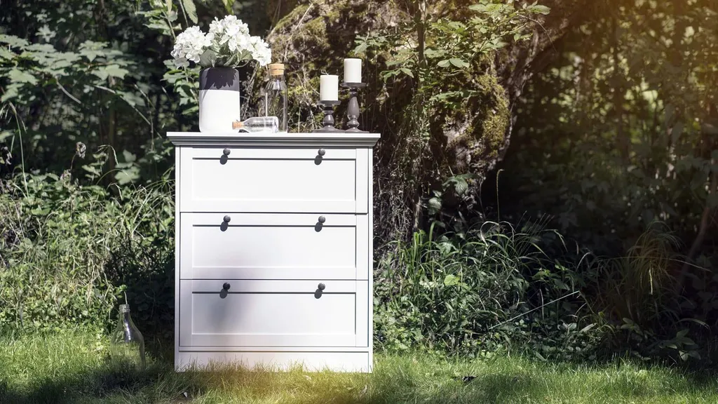 Commode de chambre blanche Intertrade S - Meuble de rangement 001597 - 9
